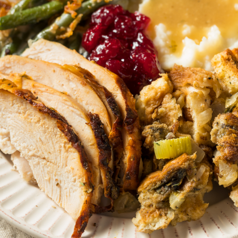 Traditional Turkey menu (available oct. 10th)