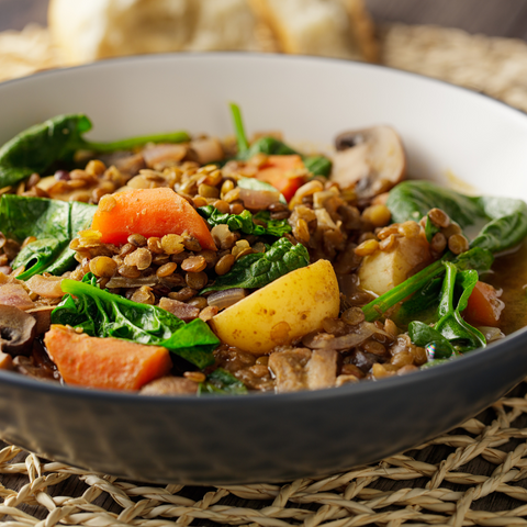Bourguignon style vegan stew (gluten-free)