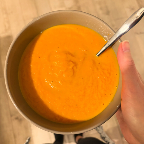 Carrot and ginger soup - gluten free/lactose free