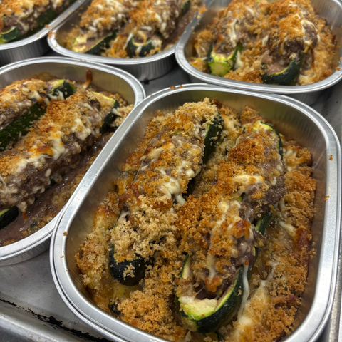 Courgettes farcies (2 par contenants)