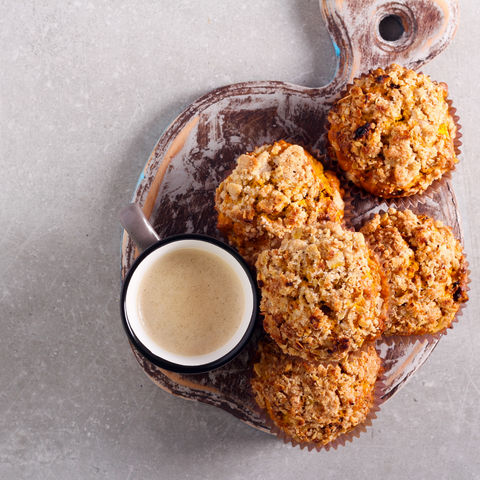 NEW: pumpkin muffins with crumble
