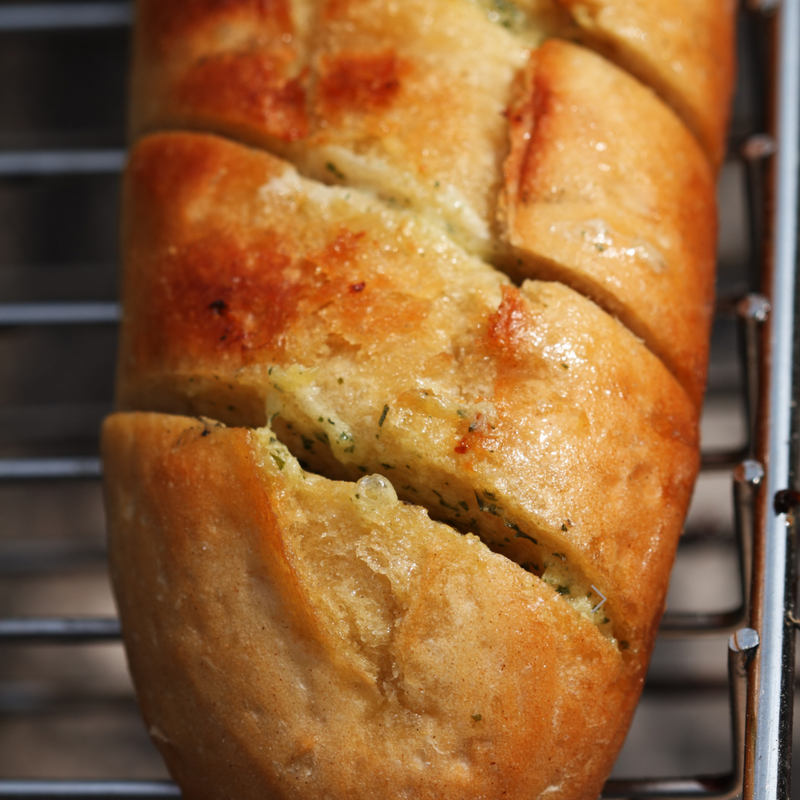 NEW: Garlic Butter Baguette Bread